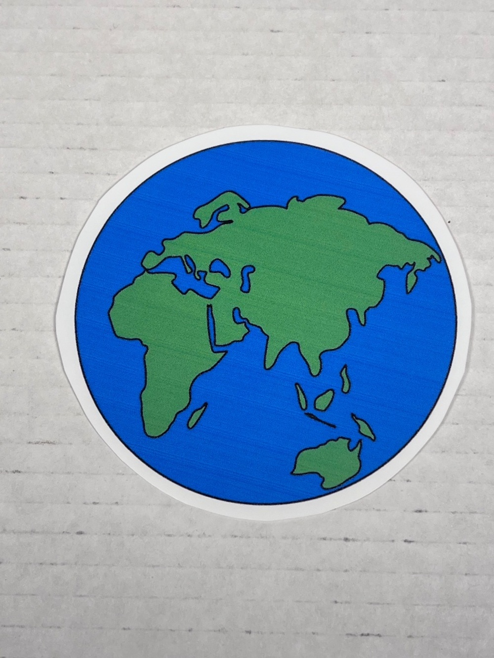 Earth Eastern Hemisphere Vinyl Cut Sticker